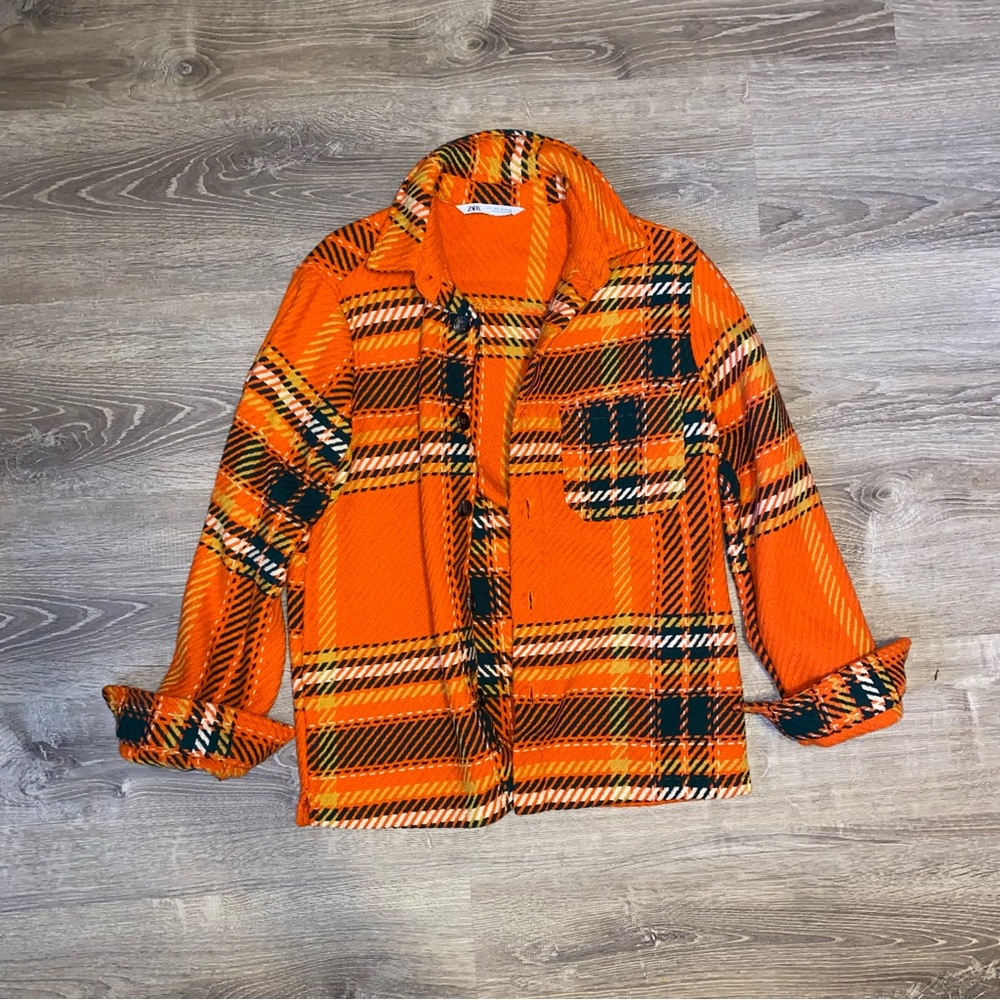 Zara Plaid Overshirt - Picture 2 of 8